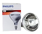 Philips Infrarotlampe 250 Watt BR125IR E27 230-250V Kolben silber Front klar