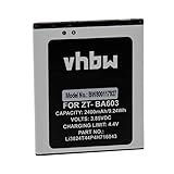 vhbw Akku kompatibel mit ZTE BA520, BA603, Blade A520, Blade A520C, Blade A520C Dual SIM Handy...