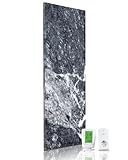 Marwona Naturstein Infrarotheizung 800 Watt Shadow Grey – Massive Wandheizung aus echtem...