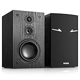 GEYGUY Passive Regal-Lautsprecher Paar,160 Watt RMS,3-Wege-Heim-Stereo-Lautsprecher,5.25' Woofer,2.0...