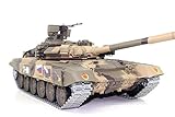 ES-TOYS Panzer Ferngesteuert mit Schussfunktion Russland T90 Heng Long 1:16 mit Rauch&Sound + 2,4Ghz...