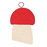 UTHCLO Sisal Katzenkratzbrett Pilzförmig Langlebige Kratzmatte zum Aufhängen Kratzfestes Katzen...