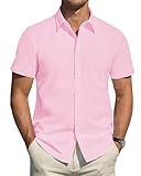 J.VER Herren Hemd Kurzarm Wasserdicht Freizeithemd Business Hemden Urlauber Outdoor Trekking...