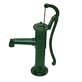 Ribelli Schwengelpumpe Gartenpumpe Handpumpe Wasserpumpe manuell und energiesparend Rundflansch Typ...