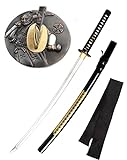 Katana Schwert Stark - Samurai Schwert aus Stahl - Hamon zum Training - Handgefertigt Katana Schwert...