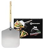 Heimwert Pizzaschieber Pizzaschaufel Pizza Schieber - Massive und extrem ROBUSTE große Pizza...