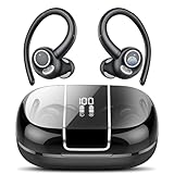 Csasan Bluetooth Kopfhörer Sport, Kopfhörer Kabellos Bluetooth 5.3 mit Ohrhaken, 48Std 3D Stereo...