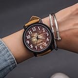 LYDPT Mode Armbanduhren for Damen Mädchen Frauen Uhren Quarzuhr Retro Weibliche Uhr Große...