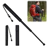 Zatixbu Wanderstöcke Teleskop, Faltbar Trekkingstöcke mit Rutschfester Griff & Gürteltasche,...