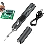 Peufcmi Tragbarer Lötkolben,LED Digital Anzeige Schnelles Aufheizen Automatischer Schlaf Reparatur...