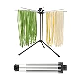 KITCHENDAO Nudeltrockner, einfache Lagerung, schnell aufgebaut, faltbares Nudeltrockner-Rack,...