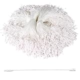 1000 Stück Weiße Polyester Schnur für Hängeetiketten Einwege Polyester Schnur mit...