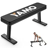 YAMO Flache Hantelbank, Fitnessbank, maximale Belastung 660 kg, Krafttraining, Bankdrücken für...