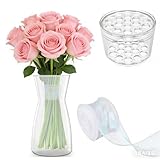 Vasen aus Glas Klarglas Vase für Blumen Glasvase für Tischdeko Transparente Dekorative Vasen...