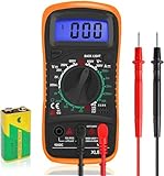 Digital Multimeter Voltmeter Batterietester Spannungsprüfer Durchgangsprüfer Ohm Volt Ampere...