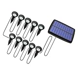 SHINEOFI 1 Satz Solar -LED -Saitenleuchten im Freien Solarleuchten kleben gartenleuchten solar...