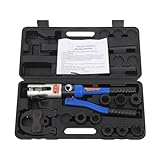 C-Juzarl Rohrpresszange Hydraulisch 10T Presszange mit V-Kontur und U-Kontur, Crimpzange...