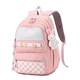Nicecy Süßer Mädchenrucksack, Schulrucksack geeignet für Grundschulkinder (ohne hängende...