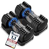 DH FitLife 12kg verstellbare Hanteln 2 bis 12 KG mit 5 Gewichtsstufen, Kurzhanteln Set mit...