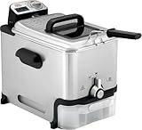 Tefal FR8041 Oleoclean Pro Elektrische Fritteuse, 3,5 L, Automatische Ölfilterung, XL-Kapazität,...