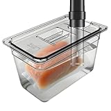 Sous Vide Behälter Mit Deckel | Sous Vide Garschale mit Deckel - Vakuumgarschüssel Zum Einweichen...