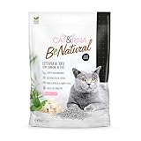 Cat&Rina BeNatural Tofu Katzenstreu, pflanzlich und stark klumpend. Biologisch abbaubar und in der...