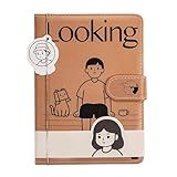 Hübsches Notizbuch, Cartoon-Tagebuch, 96 Blatt, selbstklebende Notizblöcke, magnetische Schnalle,...