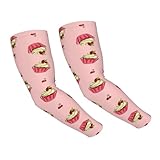 WZYCWB Cherry Cake Armstulpen für Erwachsene, Eisseide, Sonnenschutz, Unisex, kühlende Ärmel,...