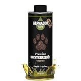 alphazoo Premium Nachtkerzenöl für Hunde & Katzen 500 ml I Natürliches Futteröl mit Omega-6 &...