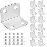 30 Stück Schwerlast Winkelverbinder Edelstahl 30x22x22mm Rostfrei und Hochbelastbar...