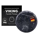 MEDUNA festes Haar-Shampoo Viking Nordic Forest - Kieferbaum Duft - Haarseife mit Bio-Kokosöl &...