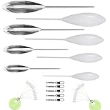 Njord Kalastus Sbirolino Set 8 Teilig - 4X sinkend 4X Schwimmend + 5X Dreifachwirbel und 20x...