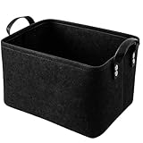 Filzkorb, Aufbewahrungskorb aus Filz für Kinderzimmer, Büro und Zuhause, Präsentkorb leer, Basket...