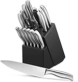 Messerblock, Profi-Messerset, Edelstahl-Messerset, 16-teilig, Messerblock-Sets mit Messer und...