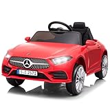 LALAHO Mercedes-Benz Kinder Elektroauto 12V – Mit 2,4G Fernbedienung, MP3-Player, LED-Lichtern &...