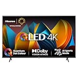 Hisense 58E7NQ 146 cm (58 Zoll) Fernseher, 4K UHD, QLED, HDR10, HDR10+ decoding, HLG, Dolby Vision...