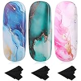 Camptrip 3 Stück Brillenetui Hardcase, Brillenetui Personalisiert Groß Tragbar Brillentasche mit...