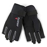 Musto 2018 Essential Segelhandschuh Sailing Short Finger Gloves Black AUGL003 Size - -...