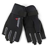 Musto Essential Sailing Kurze Fingerhandschuhe in Schwarz - Erwachsene Unisex - Strapazierfähige...