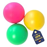 BEST SPORTING Beach-Ball Ersatzbälle I 3 Softbälle aus Kunststoff I Ping Pong in Blau Gelb &...