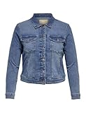 ONLY CARMAKOMA Damen CARWESPA LS Jacket DNM NOOS Jacke, Light Blue Denim, 46