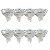 Caldarax 8 Stück MR16 GU5.3 20W 12V Halogenstrahler, Dimmbar 2700K Warmweiß, 210LM, Halogen...