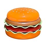 Suppenteller, Teller und Schüssel in Hamburgerform, Diptabletts, Geschirr für Snacks, Partys,...