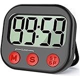 Küchentimer, visueller digitaler Timer, magnetische Uhr, Stoppuhr, Countdown, LCD-Display für