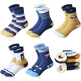 Domee Jungen Socken Frottee Thermosocken Wintersocken Warm Dicke 5er-Pack Ampel 24-25 (Hersteller M)