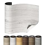 Selbstklebende Holzoptik Vinylboden, Verdickter PVC Bodenbelag, Vinyl-Fußböden Bodenfliesen...