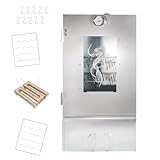 LEMODO Edelstahl Räucherofen 80x39,5x27,5 cm, Räucherschrank und Räucherschnecke,...