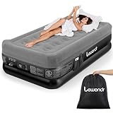 Lewondr Luftbett 1 Person mit Eingebauter Pumpe, 191x99x46CM Komfort Aufblasbare Matratze, 2 Min...