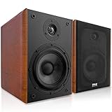 Pyle USA PHQBS52 Holz-Bücherregal-Lautsprecher, 200 W maximale Leistung, 2,5 cm...
