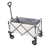 Hamwesh Zusammenklappbarer Bollerwagen, 100 Liter Großes Fassungsvermögen mit Stahlrahmen, 330...